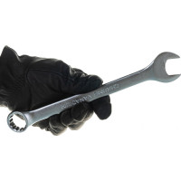 Набор комбинированных ключей 6-22 мм, 12шт, CrV, матовый хром STELS 15429