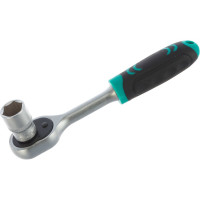 Набор торцевых головок, 1/4", головки 4-13 мм, с трещоточным ключом, CrV, 11шт STELS 14125