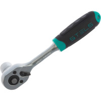 Набор торцевых головок, 1/4", головки 4-13 мм, с трещоточным ключом, CrV, 11шт STELS 14125