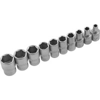 Набор торцевых головок, 1/4", головки 4-13 мм, с трещоточным ключом, CrV, 11шт STELS 14125