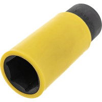 Головка ударная тонкостенная для литых дисков (22 мм; 1/2"; желтая) Hans 84304C22