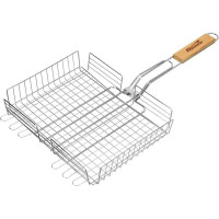 Объемная решетка-гриль 240х310х55 мм, хромированная SPARTA 69553