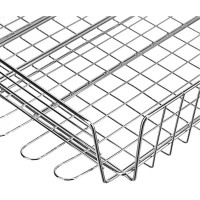 Объемная решетка-гриль 240х310х55 мм, хромированная SPARTA 69553