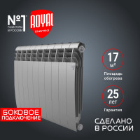 Радиатор Royal Thermo BiLiner 500/Silver Satin - 10 секц. НС-1176315