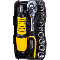 Биты и торцовые головки с трещоткой и воротком 39шт STAYER PROFI 25135-H39