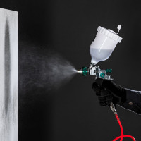 Краскораспылитель STELS AG 801 HVLP гравитационный, сопло 1.5 мм и 1.8 мм 57360