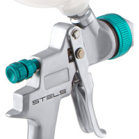 Краскораспылитель STELS AG 801 HVLP гравитационный, сопло 1.5 мм и 1.8 мм 57360