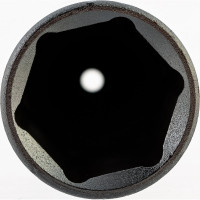 Свечная шестигранная головка с резиновым фиксатором 3/8", 21мм, 70мм KING TONY 363521