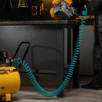 Полиуретановый спиральный шланг с быстросъемными соединениями (6х8 мм; 10 м) Stels 57007