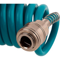 Полиуретановый спиральный шланг с быстросъемными соединениями (6х8 мм; 15 м) Stels 57009