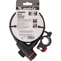 Тросовый универсальный замок с держателем MATRIX 12х1200 мм 91817