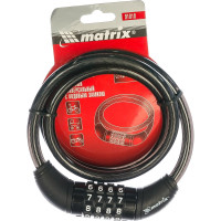 Тросовый универсальный замок с кодовым механизмом MATRIX 10х950 мм 91818