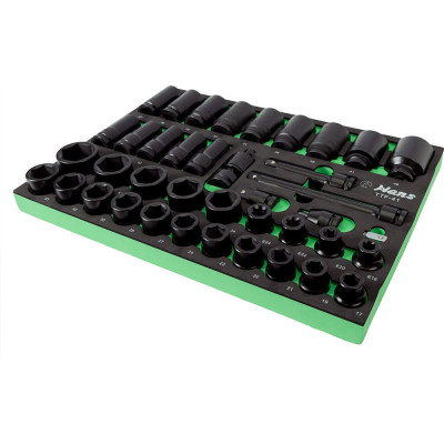 Набор ударных торцевых головок и аксессуаров (17-46 мм; 3/4"; 40 предметов)  Hans TTF-41