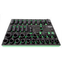 Набор ударных торцевых головок и аксессуаров (17-46 мм; 3/4"; 40 предметов)  Hans TTF-41