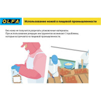Безопасный нож OLFA с трапециевидным лезвием OL-SK-12 OL-SK-12