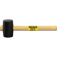 Чёрная резиновая киянка STAYER 225 г 20505-40