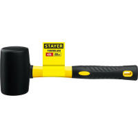 Чёрная резиновая киянка STAYER 680 г 2054-75