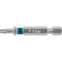 Упаковка бит GROSS TORX 15x50, сталь S2, 10 шт // 11469