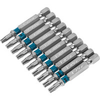 Набор бит TORX (Т20; 50 мм, сталь S2) 10 шт. GROSS 11470