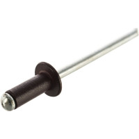 Заклепки RAL 8017 (4.0х10 мм; темно-коричневый) 50 шт. MATRIX 40680