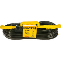 Удлинитель на рамке Stayer MF 207, 50 м, 2200 Вт, 1 гнездо, ПВС 2х0,75 мм2, 55018-50_z01