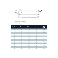 Набор комбинированных ключей THORVIK CWS0012 6-22 мм, 12 предметов 52046