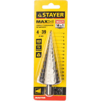 Сверло ступенчатое по металлу (4-39 мм; 14 ступеней; 113 мм) STAYER 29660-4-39-14