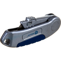 Технический складной нож, трапециевидные лезвия 19мм 3 шт, металлический корпус КОБАЛЬТ 245-039