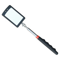 Смотровое прямоугольное зеркало WIEDERKRAFT с телескопической рукояткой с подсветкой WDK-65451