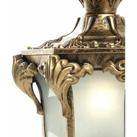 Садово-парковый светильник, шестигранный на столб 60W 230V E27, черное золото Feron PL4045 11425