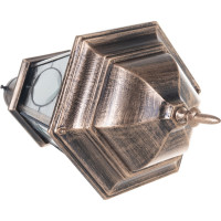 Садово-парковый светильник, шестигранный на столб 60W E27 230V, черное золото FERON PL152 11321