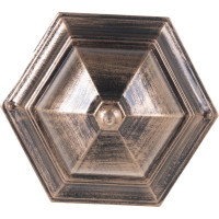 Садово-парковый светильник, шестигранный на столб 60W E27 230V, черное золото FERON PL152 11321