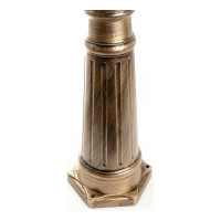 Садово-парковый светильник, столб шестигранный 2*60W E27 230V, черное золото Feron PL157 11325