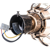 Садово-парковый светильник, круглый на столб 60W 230V E27, черное золото FERON PL3803 11360