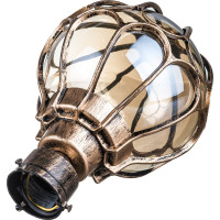 Садово-парковый светильник, круглый на столб 60W 230V E27, черное золото FERON PL3803 11360