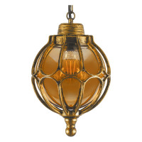 Садово-парковый светильник FERON PL3805 круглый на цепочке 60W 230V E27, черное золото 11370