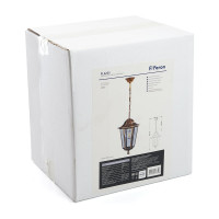 Садово-парковый светильник FERON 6205/PL6205 шестигранный на цепочке 100W E27 230V черное золото 11143