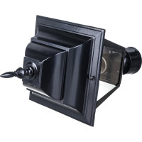 Садово-парковый светильник, четырехгранный на столб 100W E27 230V, черный Feron 4203 11028