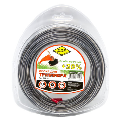 Корд триммерный Hard line (3.0 мм; 15 м; круг) DDE 645-105