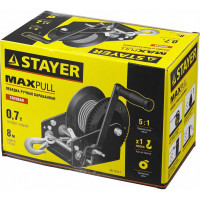 Ручная барабанная лебедка Stayer MASTER 0,7т, 8м 43112-0.7
