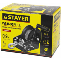Ручная барабанная лебедка Stayer MASTER 0,9т, 8м 43112-0.9