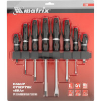 Набор отверток MATRIX "Era" CrV, 3-х компонентная рукоятка, 8 шт. 13380