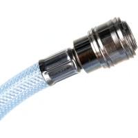 Пневматический шланг STELS ПВХ, 10x16мм, 18 бар, армированный, прозрач., быстросъем, 30м// 57027