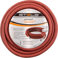 Шланг пневматический резиновый (10x16мм; 20 м; 24 бар) STELS армированный, быстросъем 57023