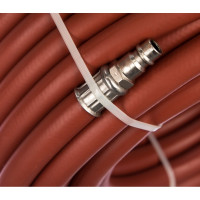 Шланг пневматический резиновый (10x16мм; 20 м; 24 бар) STELS армированный, быстросъем 57023