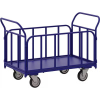 Платформенная тележка с трубчатыми бортами RUSKLAD ТБ 3, 600x1000 мм, d125 мм ТБ 3 125