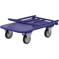 Платформенная тележка со складной ручкой RUSKLAD ТПСР 1 М П, система складывания ручки - педаль, 600x1000 мм, d125 мм ТПСР 3 М П 125