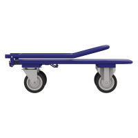 Платформенная тележка со складной ручкой RUSKLAD ТПСР 1 М П, система складывания ручки - педаль, 600x1000 мм, d125 мм ТПСР 3 М П 125