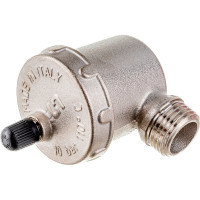 Автоматический воздухоотводчик с боковым подключением и верхним выпуском HP 1/2 никелированный Uni-Fitt 232N2000