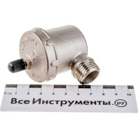 Автоматический воздухоотводчик с боковым подключением и верхним выпуском HP 1/2 никелированный Uni-Fitt 232N2000